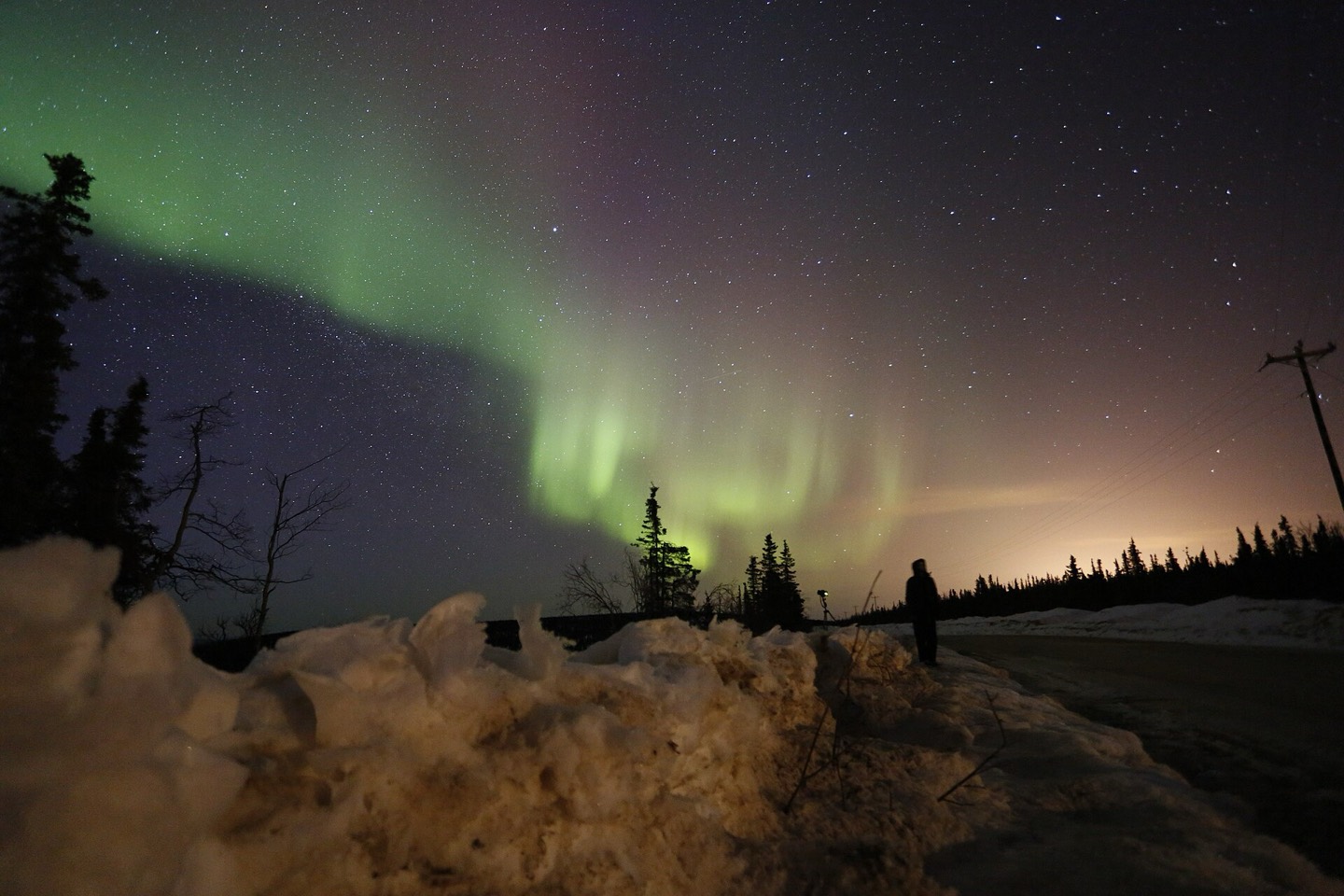 The aurora over Fairbanks, USA (Alaska)
