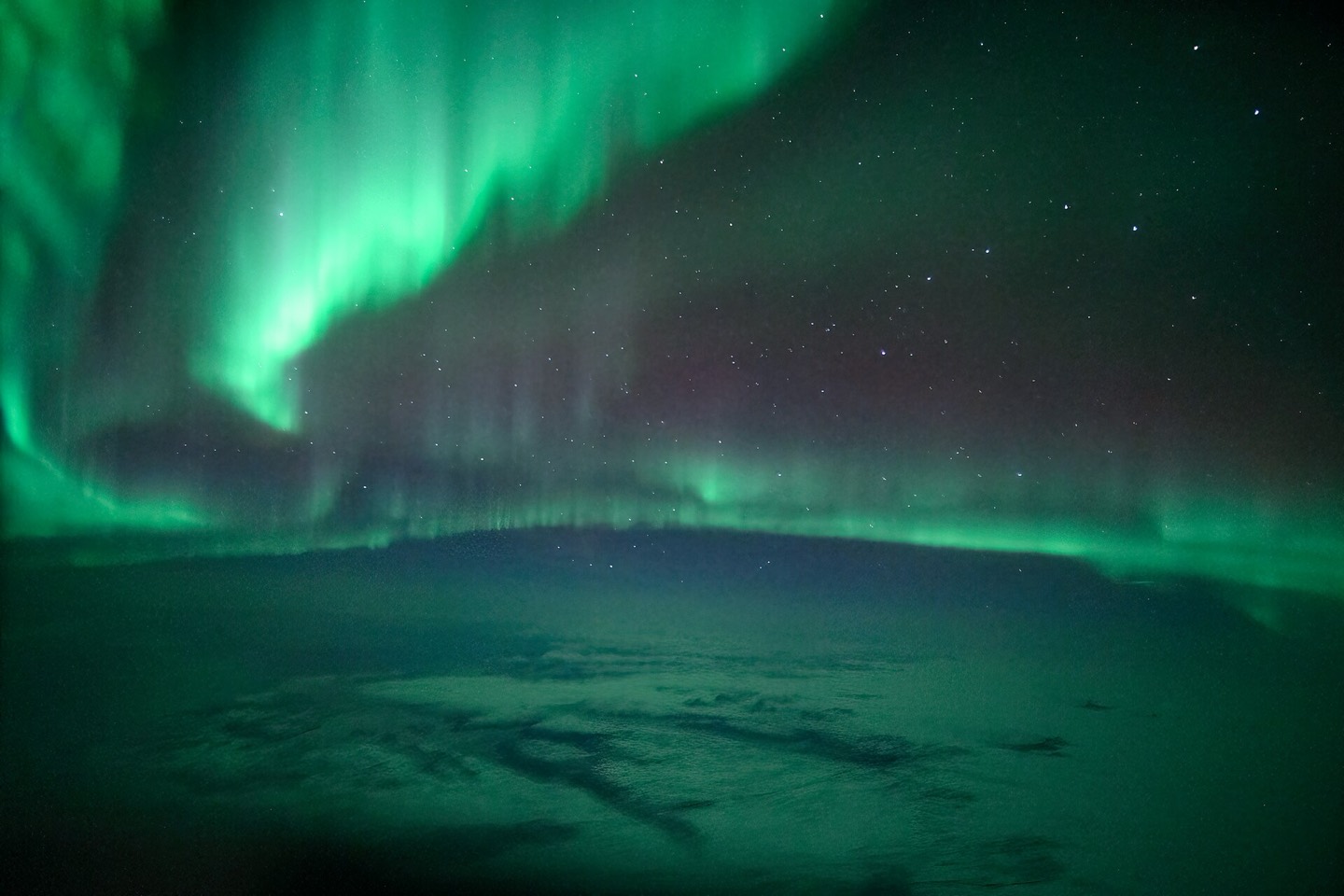 The aurora over Ilulissat, Greenland