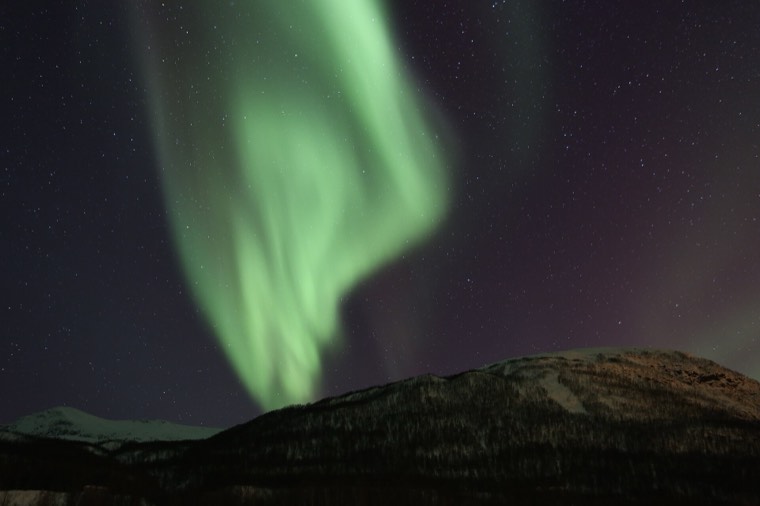 The aurora over Tromsø, Norway